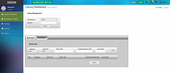 Library Dashboard